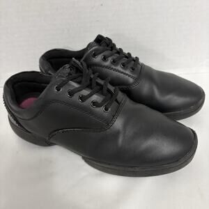 DSI Viper Mens 7.5 Womens 9.5 Black Leather Marching Band Shoes Twin Sole